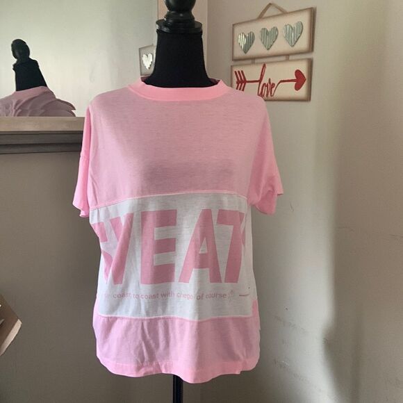 Vintage 80”s Sweats dd bi chego short sleeve shirt size S preloved ❤️EUC - Picture 1 of 15